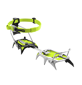 Ansichtsbild von einem Steigeisen auf weißem Hintergrund.