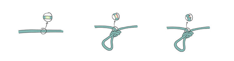 Reinforced Power Knot Design For Strong Textile Lacing photo